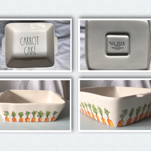 Rae Dunn Kitchen Rae Dunn Carrot Cake Square Pan Baking Dish